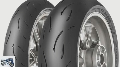 Sports tires Dunlop GP Racer D212 and Michelin Power RS