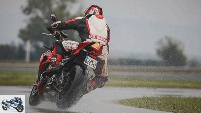 Michelin Power RS ​​+ sports tires in the wetness test