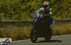 Moto Morini GranPasso on motorway
