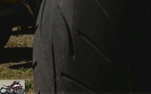 Metzeler Roadtec Z8 Interact used tire