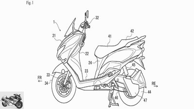 Suzuki electric scooter patent: electric and air-cooled