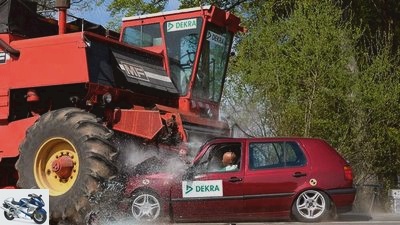 Deadly obstacle combine harvester