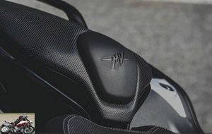 The passenger seat of the MV Agusta Turismo Veloce 800 Lusso SCS