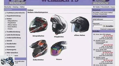 Test: Online shops for motorcycle clothing and motorcycle accessories