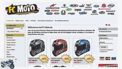 Test: Online shops for motorcycle clothing and motorcycle accessories