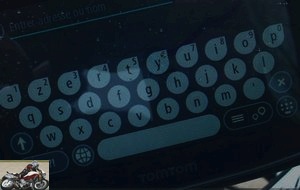 TomTom Rider GPS keyboard