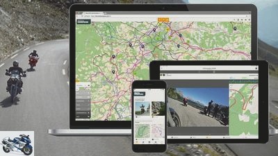 Touring app for motorcyclists Motocompano 3.0 with new functions