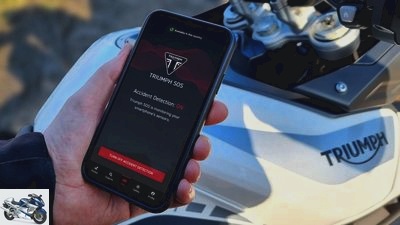 Triumph SOS app: smartphone sends an emergency call