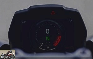 The TFT speedometer of the Triumph Speed ​​Triple 1200 RS