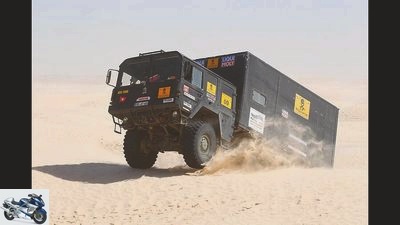 Out and about in the mountain truck Tuareg rally