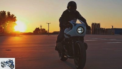 Conversion of the BMW R nineT Racer by JvB-moto