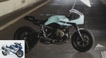 Conversion of the BMW R nineT Racer by JvB-moto