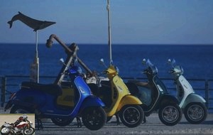 The different versions of the Vespa GTS 300 HPE