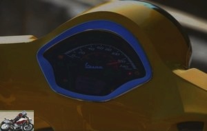 Speedometer of the Vespa GTS 300 HPE