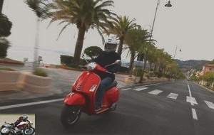 The Vespa GTS 300 HPE in town