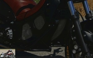 The running boards of the Yamaha TMAX Hyper Modified