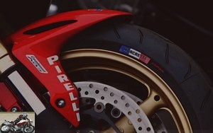 Pirelli Rosso Corsa tire personalized with name