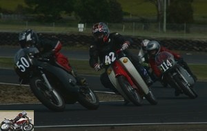 Peter White and Super Stepthru resume competition in 2005 in Tasmania