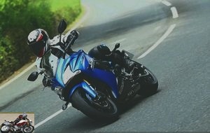 Suzuki GSX-S 1000 F in a corner