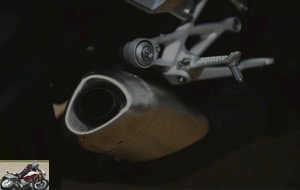 The silencer of the Triumph Street Triple S A2