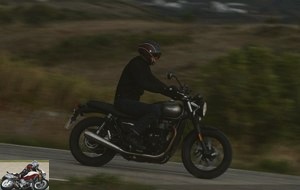 The Triumph Street Twin on the road