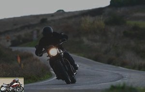 The Triumph Street Twin on the road