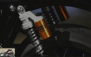 Ohlins shocks are fully adjustable