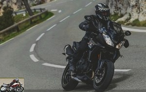 The Triumph Tiger Sport on the road