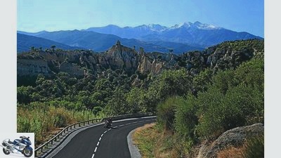 Out and about with a motorcycle in the south of France