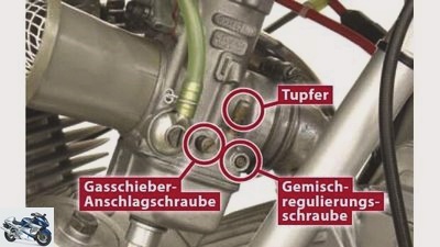 Adjusting the carburetor: the correct mixture composition
