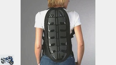 Comparative test of back protectors
