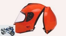 Vozz flip-up helmet with rear entry