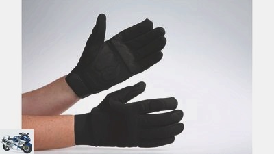 Workshop gloves for screwing on the motorcycle