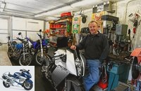 Werner Koch and his motorcycles - loads of favorite motorcycles