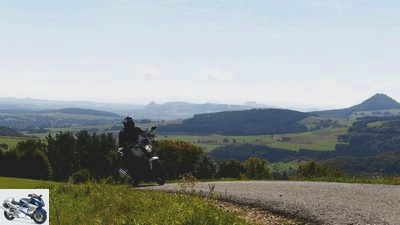 Weekly trip by motorcycle in Germany