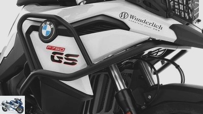 Wunderlich accessories for the BMW F 750 GS