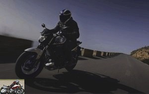 Yamaha MT-03 on the highway