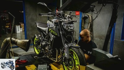 Yamaha MT-09 in PS tune-up