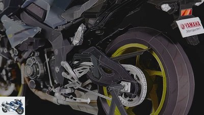 Yamaha Paper Crafts Motorcycle works of art made of paper