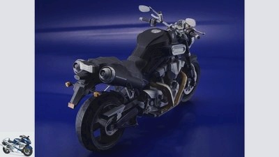 Yamaha Paper Crafts Motorcycle works of art made of paper