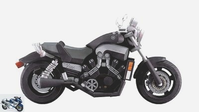 Yamaha Paper Crafts Motorcycle works of art made of paper