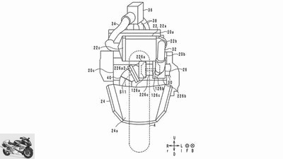 Yamaha patent for three-cylinder turbo