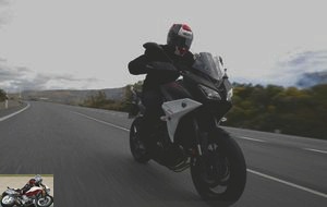 The Yamaha Tracer 900 on the road