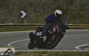 The Yamaha X-Max 300 on the road