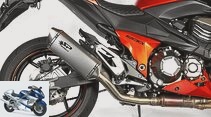 A comparison test of ten silencers for the Kawasaki Z 800