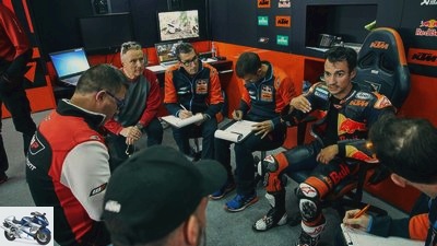 Guest at the MotoGP test with KTM and Dani Pedrosa