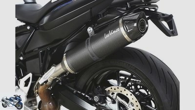 Accessory silencer for the BMW F 800 R in a comparison test