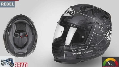 Twelve unique helmet models in the product test