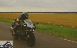 Kawasaki H2 on the road