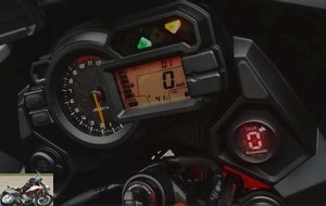 Kawasaki Versys 1000 speedometer and dashboard